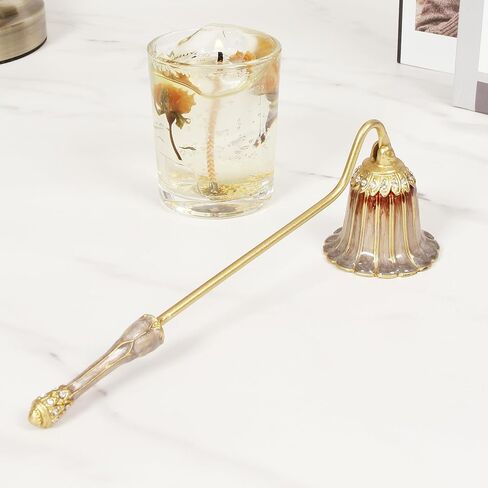 Candle Snuffer, Gold Metal, 7 Inches Long (Pink B) in Saudi Arabia