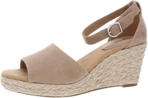 Style & Co. Womens Seleeney Faux Suede Wedge Sandals Navy 8.5 Medium (B,M) in Saudi Arabia