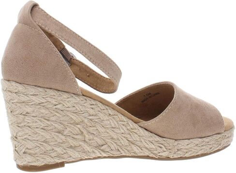 Style & Co. Womens Seleeney Faux Suede Wedge Sandals Navy 8.5 Medium (B,M) in Saudi Arabia