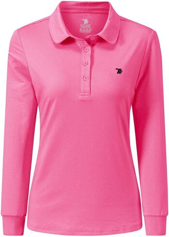 القمصان البولو للجولف Airike للنساء طويل الأكمام ملونًا سريع الجفاف وملابس Activewear-Womens الرياضية in Kuwait