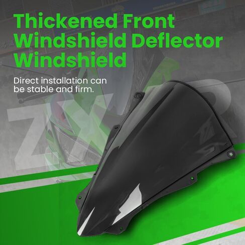 One.K.S إكسسوارات الدراجات النارية انحرافات الرياح الزجاجية المتزايدة لـ KA-wasaki ZX4R ZX4RR ZX4R-SE/ZX25R ZX25RR (رمادي) in Kuwait