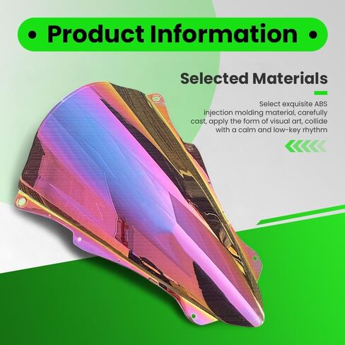 One.K.S إكسسوارات الدراجات النارية انحرافات الرياح الزجاجية المتزايدة لـ KA-wasaki ZX4R ZX4RR ZX4R-SE/ZX25R ZX25RR (رمادي) in Kuwait