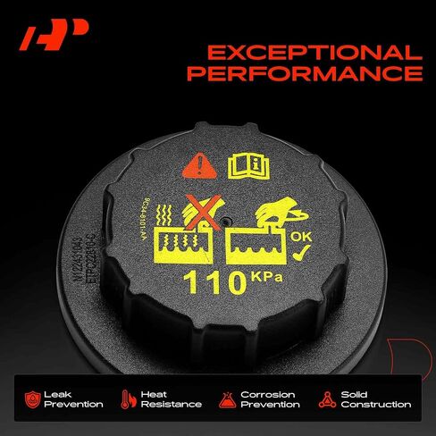 A-Premium Coolant Reservoir Expansion Tank Cap Compatible with Ford F-150, F-250 F-350 Super Duty, Explorer, Fusion & Jeep Grand Cherokee & Chevrolet Malibu, Impala & Land Rover Range Rover & Lincoln in Saudi Arabia