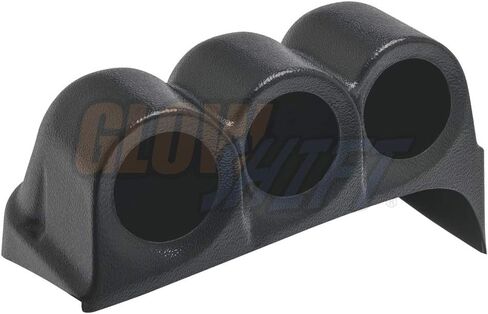 GlowShift Black Triple Dashboard Gauge Pod Compatible with Dodge Ram First Generation Cummins 1986-1993 - ABS Plastic - Mounts (3) 2-1/16" (52mm) Gauges to Truck's Dash in Saudi Arabia