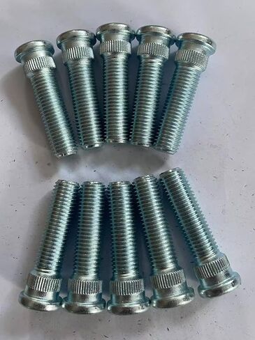 10pcs M12*1.50 عجلات مسننة مسمار 610-547 14.42 مم ، بديل طوله 47.2 مم لكرايسلر دودج جراند كارافان 6508707AA in Kuwait