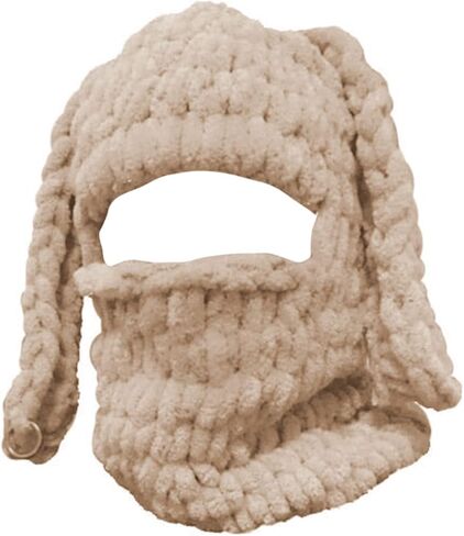 المرأة متماسكة الوجه الكامل قناع التزلج الكروشيه balaclava الشتاء دافئة kawaii لطيف الأذنين الأرنب الحياكة balaclava غطاء غطاء in Kuwait