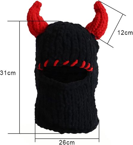 المرأة متماسكة الوجه الكامل قناع التزلج الكروشيه balaclava الشتاء دافئة kawaii لطيف الأذنين الأرنب الحياكة balaclava غطاء غطاء in Kuwait