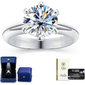 Moissanite Wedding Band Wedding Rings for Women D Color VVS1 Clarity, 925 Sterling Silver with 18K White Gold Plated Engagement Ring Anniversary Band Ideal Gift for Women Size 5~10 in Saudi Arabia