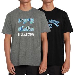 تي شيرتات Billabong كبيرة وطويلة للرجال - عبوة من قطعتين من تي شيرتات الصيف الشاطئية القطنية للرجال in Kuwait