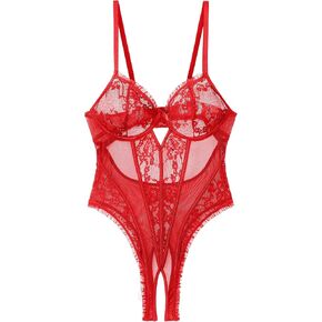 Avidlove Sexy Lingerie for Women V Neck Lace Teddy Lingerie Push Up One Piece Lingerie Bodysuit in Kuwait