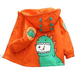 PINU Cartoon Dinosaur Series Zip Coat Thin Fashion Cute Hooded Jacket for Little Boys Girls Spring Autumn Summer in Saudi Arabia