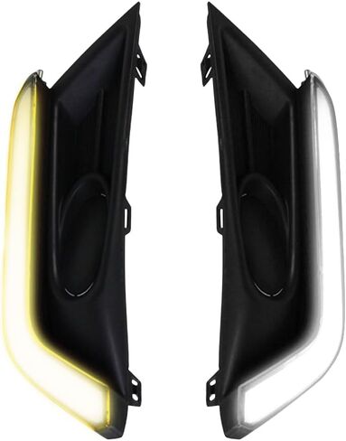Front Lower Bumper Fog Lamps DRL Driving Light, White LED Daytime Running Light DRL Lamps 2017-2019 Compatible with Honda CR-V CRV, White DRL w/Amber Turn Signal in Saudi Arabia