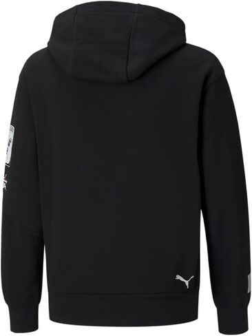 PUMA Kids Boys Bmw Mms Street Hoodie Casual Outerwear Casual Moisture Wicking - Black - Size 6 in Saudi Arabia