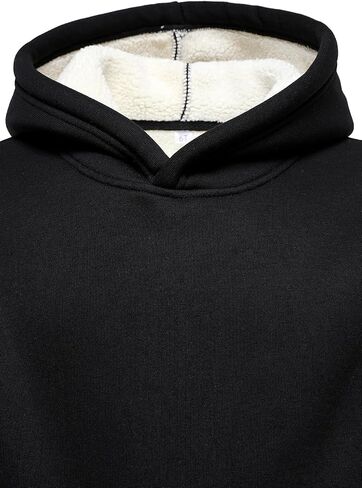 HOOD CREW Boy’s Fleece Pullover Hoodie Long Sleeve Warm Hooded Sweatshirt with Pocket for Kids in Saudi Arabia