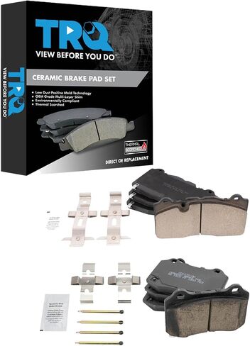 TRQ Brake Pads Ceramic Compatible with 2016-2019 Cadillac CTS in Saudi Arabia