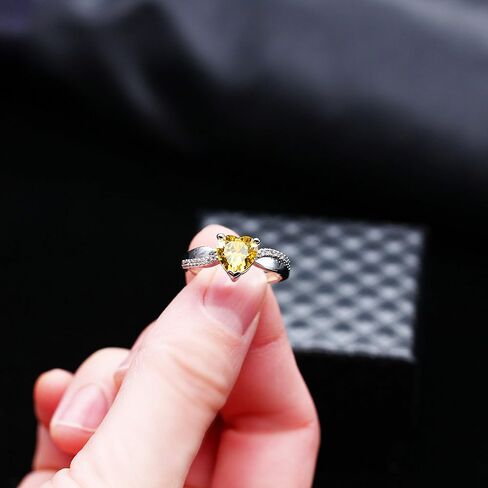 Uloveido White Gold Plated Love Heart Rings Infinity Rings for Women Word with Clic Zirconia Crystals Size 6 7 8 9 Y3051 in Kuwait