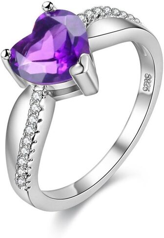 Uloveido White Gold Plated Love Heart Rings Infinity Rings for Women Word with Clic Zirconia Crystals Size 6 7 8 9 Y3051 in Kuwait