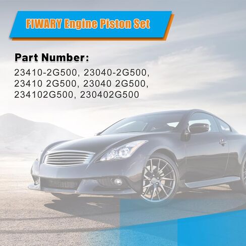 مجموعة مكبس المحرك Sutiable لـ Alpina 2011-2012، لـ Kia Optima Sorento 2.4L 2011-2013، لـ Hyundai Sonata 2011-2013 استبدال OE 23040-2G500 23410-2G500 in Kuwait