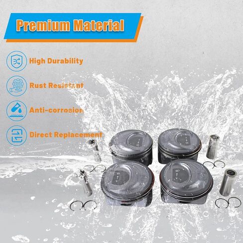 مجموعة مكبس المحرك Sutiable لـ Alpina 2011-2012، لـ Kia Optima Sorento 2.4L 2011-2013، لـ Hyundai Sonata 2011-2013 استبدال OE 23040-2G500 23410-2G500 in Kuwait