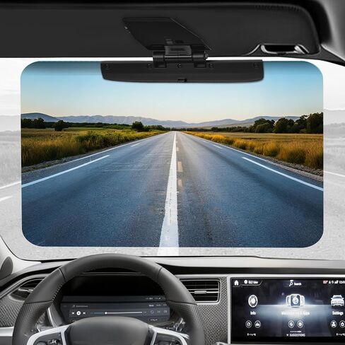 Sun Visor Extender للسيارات ، وشمس Car Sun ، و Universal Anti-Glare Car Sunshade Lesor Extender Sun Blocker ، امتداد كبير الحجم القابل للتعديل للقيادة الآمنة ، حماية UV400 in Kuwait