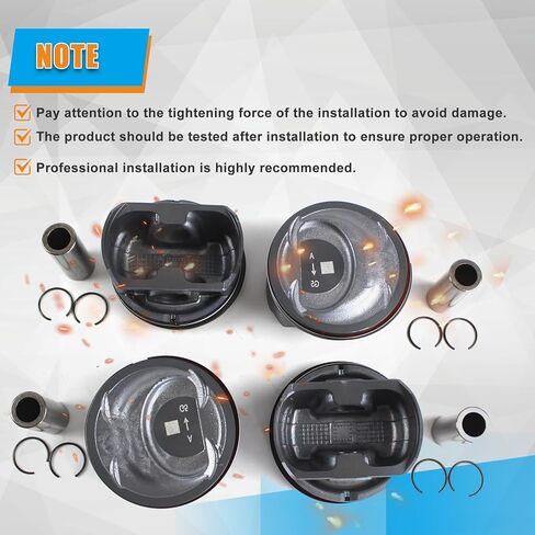 مجموعة مكبس المحرك Sutiable لـ Alpina 2011-2012، لـ Kia Optima Sorento 2.4L 2011-2013، لـ Hyundai Sonata 2011-2013 استبدال OE 23040-2G500 23410-2G500 in Kuwait