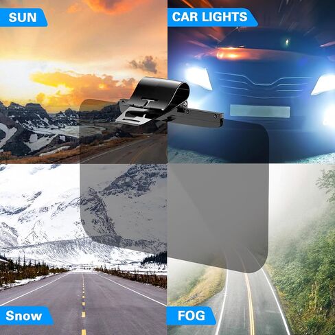 Sun Visor Extender للسيارات ، وشمس Car Sun ، و Universal Anti-Glare Car Sunshade Lesor Extender Sun Blocker ، امتداد كبير الحجم القابل للتعديل للقيادة الآمنة ، حماية UV400 in Kuwait