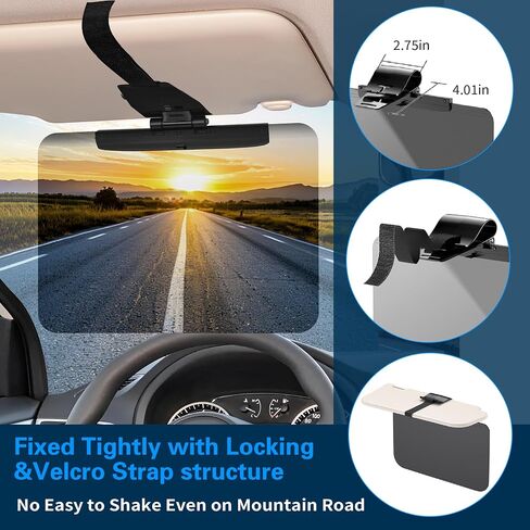 Sun Visor Extender للسيارات ، وشمس Car Sun ، و Universal Anti-Glare Car Sunshade Lesor Extender Sun Blocker ، امتداد كبير الحجم القابل للتعديل للقيادة الآمنة ، حماية UV400 in Kuwait