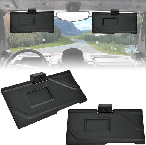 Sautvs Sun Vissors for Polaris Xpedition XP/XP 5/Adv/Adv 5 2024+ ، PP Anti-Glare Extense Sun Blockers مع زاوية قابلة للتعديل ، استبدل OEM #2891239 in Kuwait
