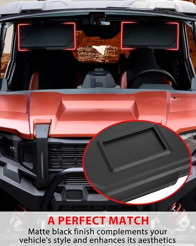 Sautvs Sun Vissors for Polaris Xpedition XP/XP 5/Adv/Adv 5 2024+ ، PP Anti-Glare Extense Sun Blockers مع زاوية قابلة للتعديل ، استبدل OEM #2891239 in Kuwait