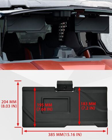 Sautvs Sun Vissors for Polaris Xpedition XP/XP 5/Adv/Adv 5 2024+ ، PP Anti-Glare Extense Sun Blockers مع زاوية قابلة للتعديل ، استبدل OEM #2891239 in Kuwait