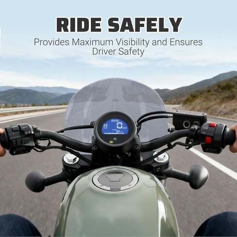 Motorcycle Windshield Deflector with Bracket Windscreen Fit for Rebel 500 CMX500 2018 2019 2020 2021 2022 2023 2024 Wind Shield Screen Visor Flyscreen, Black in Saudi Arabia