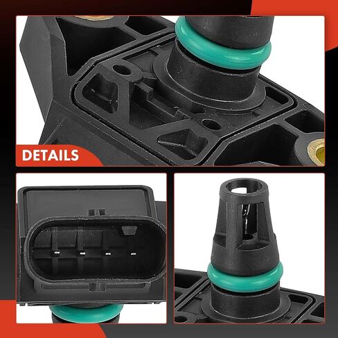 مستشعر ضغط مشعب A-premium (MAP) [4 دبابيس] متوافق مع Audi Q7 2011-2012 ، A6 Quattro 2009-2015 ، A7 Quattro 2012-2015 ، A8 Quattro 2013-2014 ، S4 S5 2010-2016 ، SQ5 & Volkswagen Touareg in Saudi Arabia