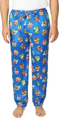 Nintendo mens Pajama Pants, Lounge Bottoms With Drawstring, Ultra-soft & Comfortable in Saudi Arabia
