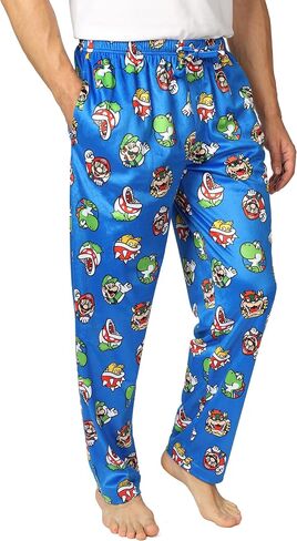 Nintendo mens Pajama Pants, Lounge Bottoms With Drawstring, Ultra-soft & Comfortable in Saudi Arabia