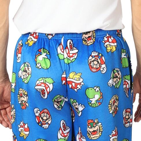 Nintendo mens Pajama Pants, Lounge Bottoms With Drawstring, Ultra-soft & Comfortable in Saudi Arabia