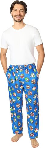Nintendo mens Pajama Pants, Lounge Bottoms With Drawstring, Ultra-soft & Comfortable in Saudi Arabia