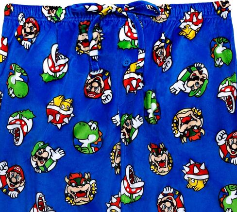 Nintendo mens Pajama Pants, Lounge Bottoms With Drawstring, Ultra-soft & Comfortable in Saudi Arabia