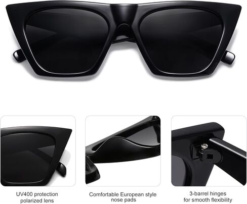 SOJOS Trendy Oversized Square Cateye Polarized Sunglasses Womens Big Frame Shades SJ2115 in Saudi Arabia