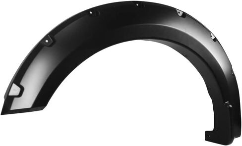 IKON MOTORSPORTS, Fender Flares Compatible With 2018-2019 Ford F150, Offroad Pocket Style Wheel Cover Fender Trim Mud Guards 4PC Set Smooth Black PP Polypropylene in Saudi Arabia