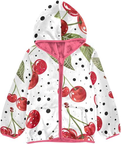 CHIFIGNO Christmas Theme Toddler Girl Coat Fleece Jacket Sweatshirt Girls Fall Jackets Girls Winter Jacket in Saudi Arabia
