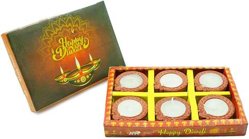 Avador® Clay Clay Diya لـ Diwali و Dussehra Pooja (Plain Diya D27 Pack of 12 ، 12) in Kuwait