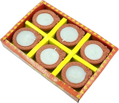 Avador® Clay Clay Diya لـ Diwali و Dussehra Pooja (Plain Diya D27 Pack of 12 ، 12) in Kuwait