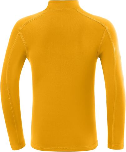 Blueleaf Youth Boys' Thermal Compression Shirt Mock Neck Long Sleeve Fleece Lined Base Layer Football Baseball Undershirt in Kuwait