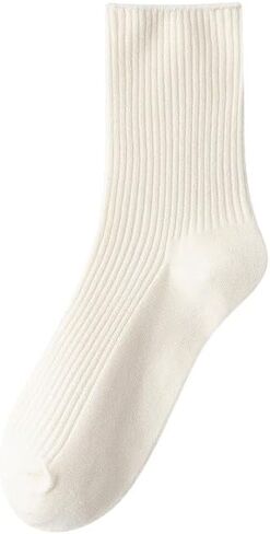 Women's Premier Cotton Socks Daily Soft Girl School Cute Crew Knit Sock Casual Everyday Style for Girls and Woman in Saudi Arabia