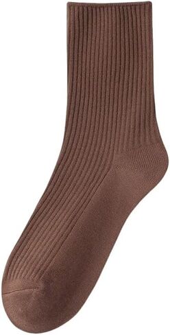 Women's Premier Cotton Socks Daily Soft Girl School Cute Crew Knit Sock Casual Everyday Style for Girls and Woman in Saudi Arabia