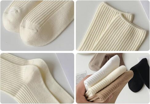 Women's Premier Cotton Socks Daily Soft Girl School Cute Crew Knit Sock Casual Everyday Style for Girls and Woman in Saudi Arabia