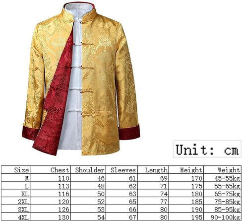 Kung Fu Tops Uniform Tang Men Martial Arts,Spring Autumn Tang Suit Jacket Men Casual Jacket Chinese Style Double-Sided Retro in Saudi Arabia