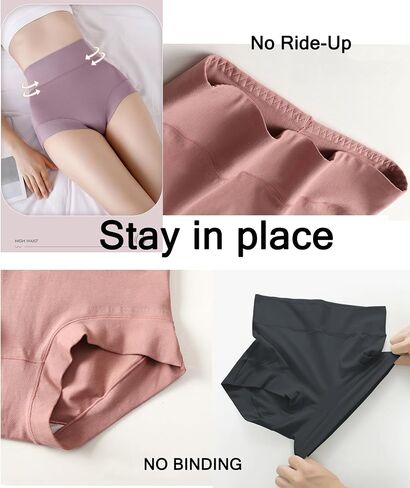 Postpartum C Section Compression Cotton Underwear High Waisted Full Coverage Panties Pack of 3 in Saudi Arabia