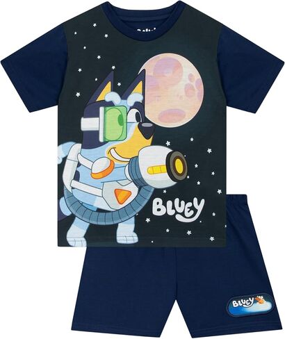 بيجامات Bluey ، Bingo Short Sleeve Boys Pajamas ، Kids PJs مع الأكمام القصيرة ، PJs الصيف للأولاد in Saudi Arabia