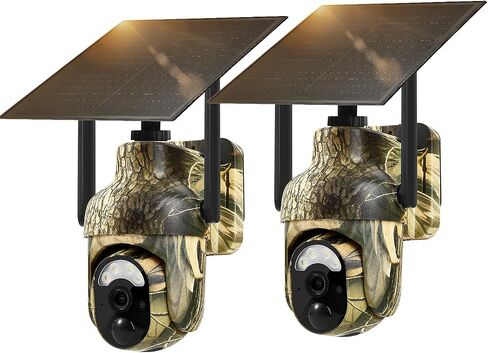 Trail Cameras 2K Color Night Vision Battery Powered WiFi Security Camera Motion Detection 2-Way Talk Cloud/SD Storage IP65 in Saudi Arabia